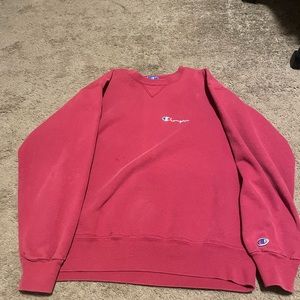 (VINTAGE) 90s Red Champion Crewneck